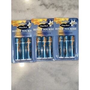 3 PACK!!! Chapstick Lip Balms -‎ Honey Nourish - 3 Sticks Honey Vanilla New